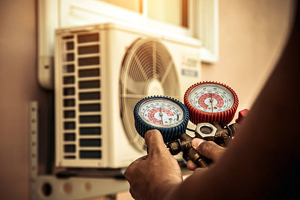 Professional Air Conditioning Service technician working in Washington, GA